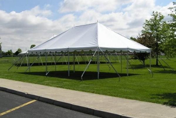 20' wide x 30' long pole tent